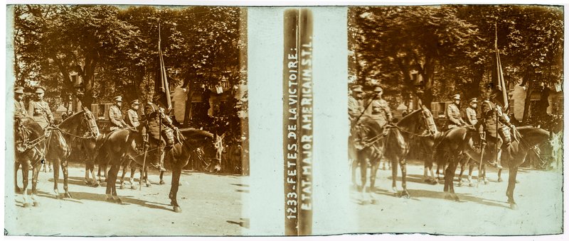 1233 Fêtes de la Victoire : Etat-Major Américain STL — France-Paris — 1919