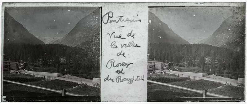 Pontresina - vue de la vallée de Roseg et du Roseggletelf — Suisse-Pontresina -