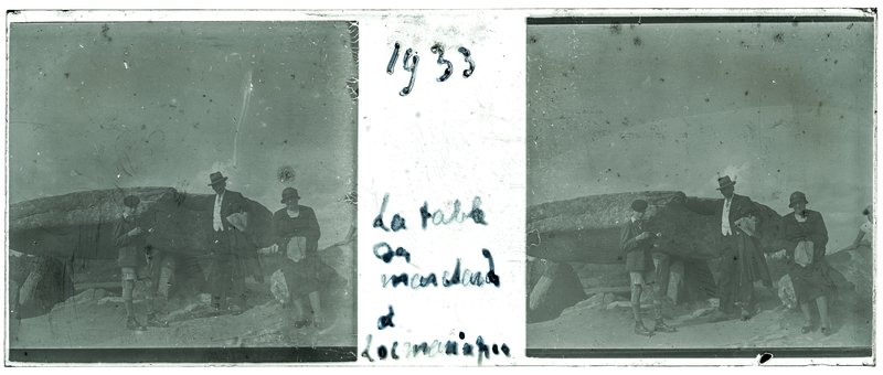 1933 La table des marchands à Locmariaquer — France-Locmariaquer — 1933