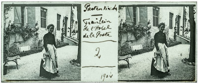 Pastenkirche - Fraulein de l'hotel de la Poste - 2 - 1902 — Allemagne-Partenkirchen Atlas Psthotel — 1902