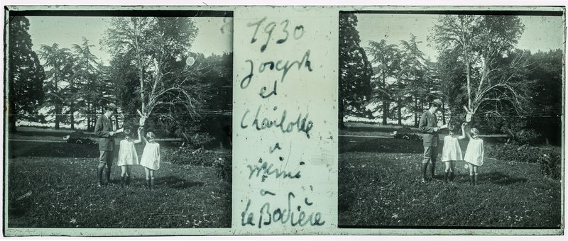 1930 Joseph et Charlotte et Mimi à La Bodière — France-Val-du-Layon La bodière — 1930