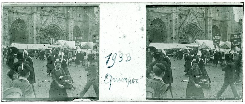 1933 Quimper — France-Quimper Cathédrale — 1933