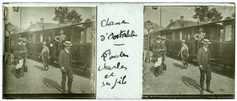 Chasse d'Oostvleteren - L'oncle Charles et ses fils — Belgique-Oostvleteren -