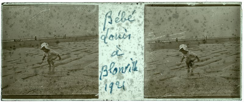 Bébé Louis à Blonville 1921 — France-Blonville-sur-Mer — 1921