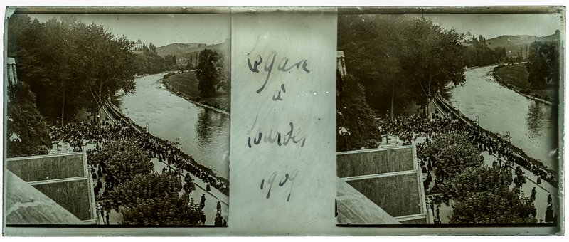 Le gave à Lourdes 1909 — France-Lourdes Basilique Notre-Dame du Rosaire — 1909