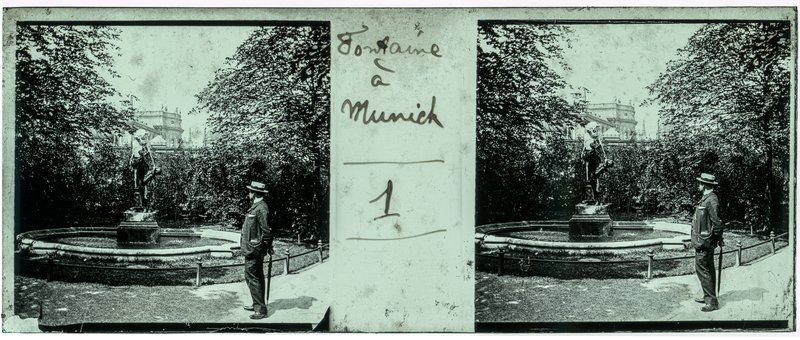 Fontaine à Munich - 1 — Allemagne-Munich fontaine Gasteige old Wurthle & Sohn -