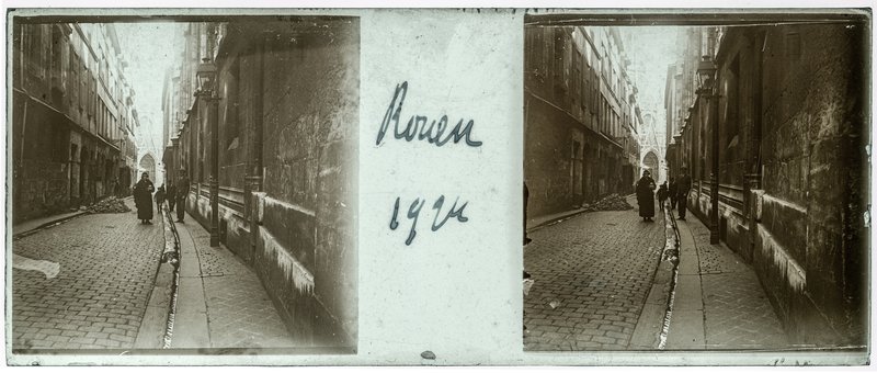 Rouen 1924 — France-Rouen rue Saint-Romain — 1924