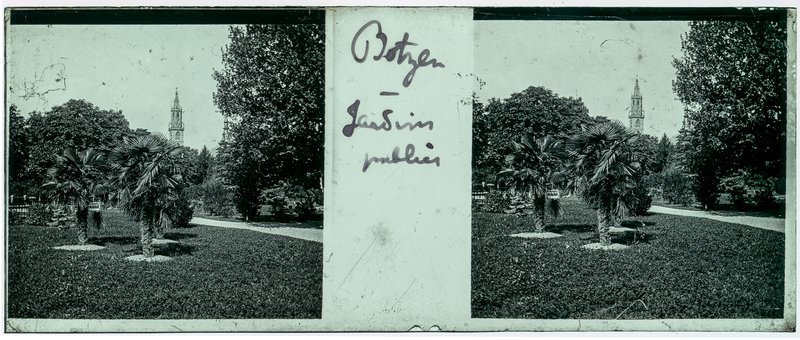 Botzen - Jardin publics — Italie-Bolzano Cathédrale — 1902