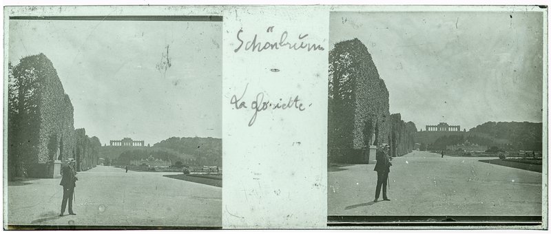 Schönbrunn - La gloriette — Autriche-Vienne chateau de Schönbrunn — 1902