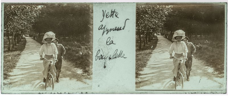 Yette apprend la bicyclette