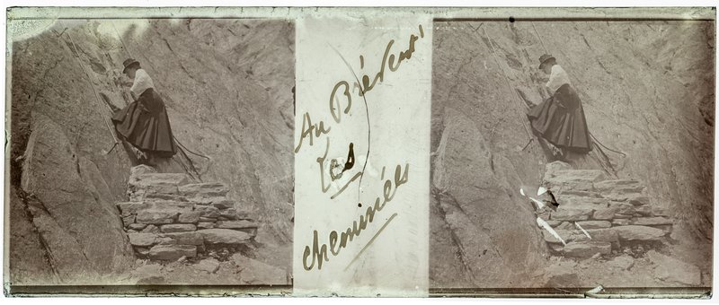 Au brévent les cheminées — France-Chamonix Mont Blanc Le Brévent -