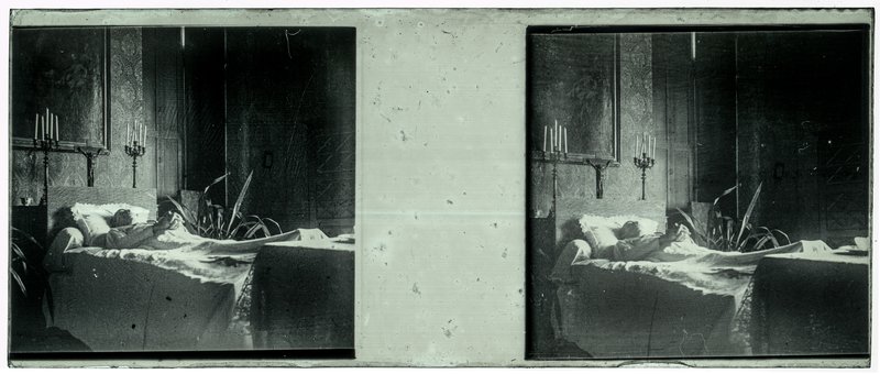 France-Val-du-Layon La bodière - 29 décembre 1943 - Louis Rollinde de Beaumont sur son lit de mort — France-Val-du-Layon La bodière — 1943