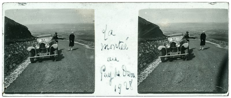 La montée au Puy de Dome 1928 — France-Orcines sommet Puy de Dôme — 1928