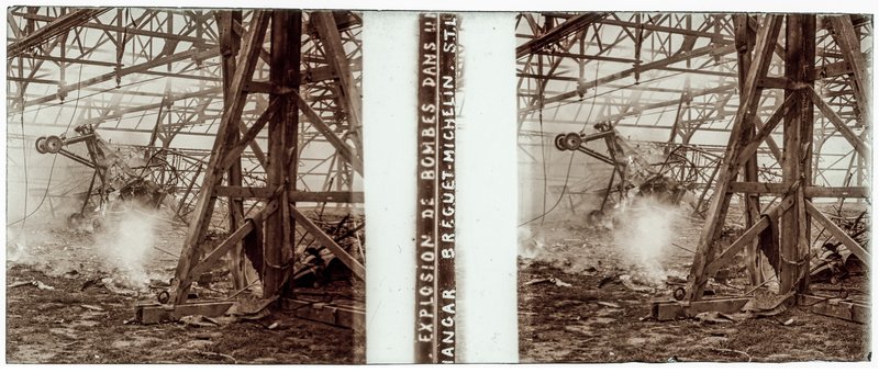 Explosion de bombes dans un hangar Bréguet-Michelin S.T.L