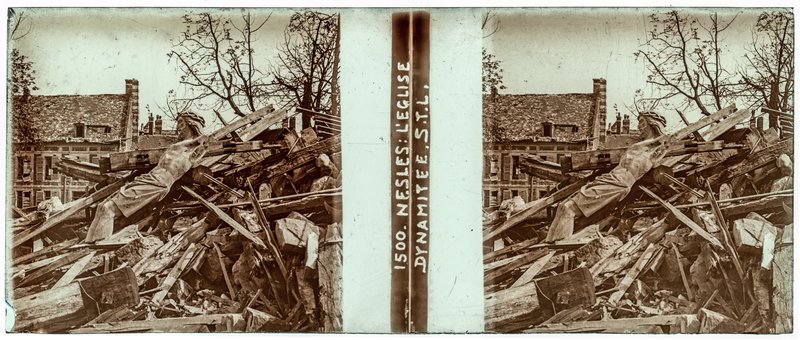 1500 Nesles : L'Eglise dynamitée S.T.L — France-Seringes-et-Nesles -