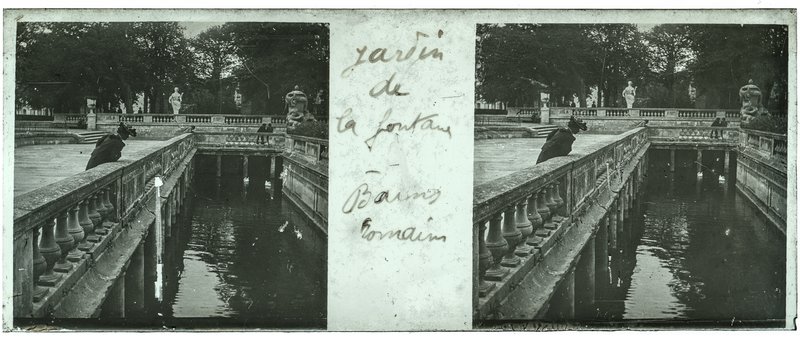 Jardin de la Fontaine - Bains romains — France-Nîmes jardin de la Fontaine -