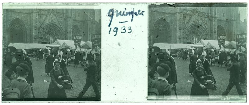Quimper 1933 — France-Quimper cathédrale — 1933