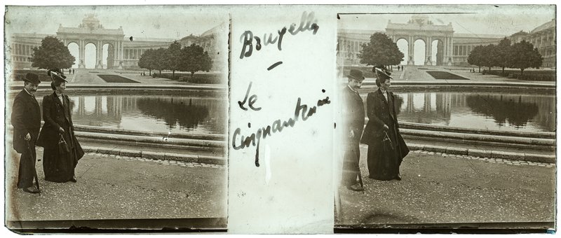 Bruxelles - Le cinquantenaire — Belgique-Bruxelles parc du cinquantenaire — 1909