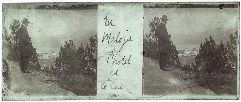 La maloja l'hotel et le lac — Suisse-Maloja -