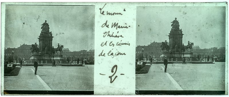 Le monument de marie-thérèse et les écuries de la cour - 2 — Autriche-Vienne Maria-Theresien-Platz — 1902