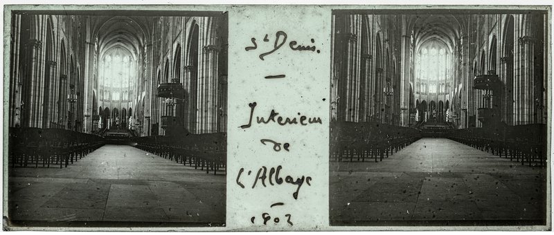 St Denis - Intérieur de l'Abbaye - 1902 — France-Saint-Denis Basilique Saint-Denis — 1902