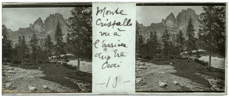 Monte Cristallo vu à l'arrivée aux Tre Croci - 10 — Italie-Cortinad'Ampezzo SR48 — 1902