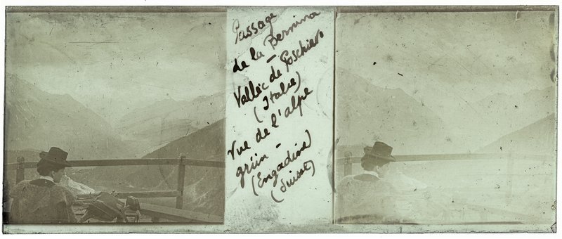 Passage de la Bernina - Vallée de Poschiavo (Italie) Vue de l'alpe grün - (Engadine) (Suisse) — Suisse-Poschiavo Ospizio Bernina — 1902