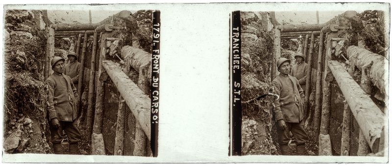 1791 - Front du carso : tranchée S.T.L. — Italie-Carso — 1916
