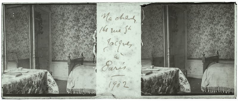 Ma chambre 160 rue Saint Jacques à Paris - 1902 — France-Paris 160 rue Saint-Jacques — 1902