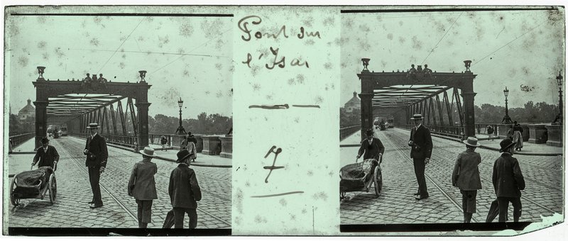 Pont sur l'Isar - 7 — Allemagne-Munich Wittelsbacherbruecke — 1902