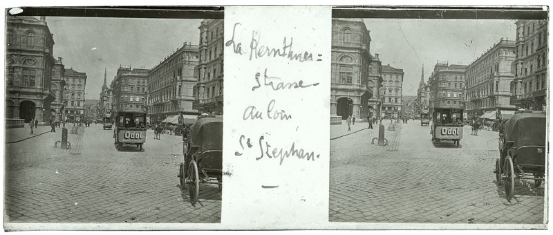 La Kernthnerstrasse au loin St Stephan — Autriche-Vienne Kärntnerstrsse — 1902