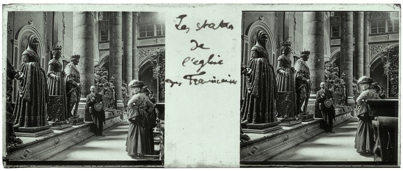 Les statues de l'église des Franciscains — Autriche-Innsbruck Hofkirche — 1902