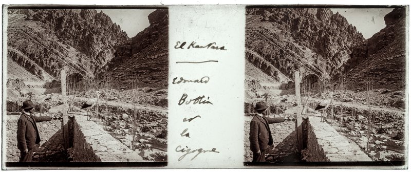 El Kantara - Edouard Bootin et la Cigogne — Algérie-El kantara — 1929